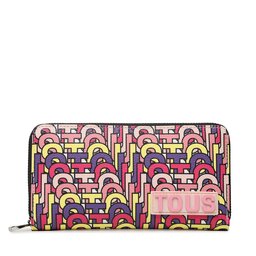 TOUS Veľká dámska peňaženka TOUS Billetera M. T Vera 2001857313 Multi/Pink