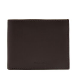 Calvin Klein Pánská peněženka Calvin Klein Ck Premium Bifold 5Cc W/Coin K50K512923 Hnědá