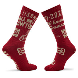 

Високі шкарпетки unisex Market Call My Lawyer Socks 360000922 Maroon 1017, Червоний