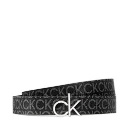 Calvin Klein Sieviešu josta Calvin Klein Re-Lock Logo Belt 30mm Mono K60K609001 0GJ
