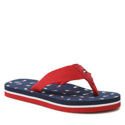 Tommy Hilfiger Čības uz pirksta Tommy Hilfiger Flag Flip Flop T3X8-32923-0058 M Red/Blue X049