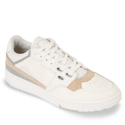Tommy Hilfiger Sneakers Tommy Hilfiger Th Basket Better Ii Lth Mix FM0FM04794 Weathered White AC0