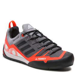 adidas Обувки adidas Terrex Swift Solo 2 GZ0332 Grey Five/Core Black/Solar Red