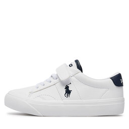 

Снікерcи Polo Ralph Lauren RL00566100 C White Tumbled W/ Navy Pp, Білий