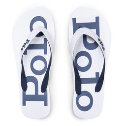 Polo Ralph Lauren Šlepetės per pirštą Polo Ralph Lauren Bolt 816830672002 Balta
