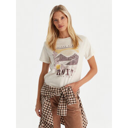 Roxy Roxy Camiseta Oceanregular Poster ERJZT06017 Écru Regular Fit