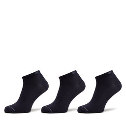 Calvin Klein Sada 3 párů dámských nízkých ponožek Calvin Klein 701218718 Navy 003