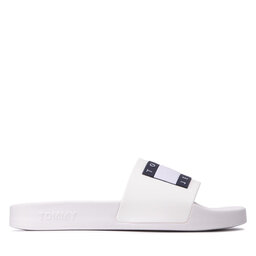 

Шльопанці Tommy Jeans Flag Pool Slide EN0EN01889 Ecru YBL, Білий