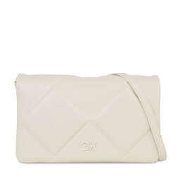 Calvin Klein Τσάντα Calvin Klein Re-Lock Quilt Shoulder Bag K60K611021 Dk Ecru PC4