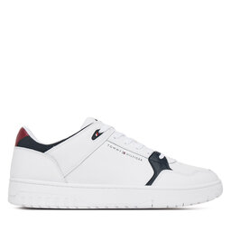 Tommy Hilfiger Sneakers Tommy Hilfiger Th Basket Core Lite Lth Mix FM0FM05518 Alb
