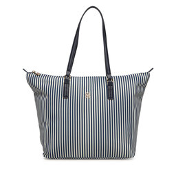 Tommy Hilfiger Torebka Tommy Hilfiger Poppy Summer Tote AW0AW17203 Granatowy