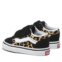 

Кросівки Vans Old Skool V VN000D3YABS1 (Flocked Leopard) Black/T, Чорний