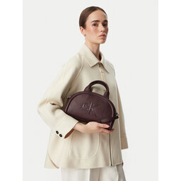 Calvin Klein Handtasche Calvin Klein Bold Ck Dome Crossbody LV04F3895G Dunkelrot