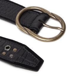 

Жіночий ремінь Pieces Pcnina Leather Jeans Belt Fc 17127691 Black/Croco Embo, Чорний