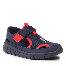 Polo Ralph Lauren Basutės Polo Ralph Lauren Barnes Sandal RF104032 Navy Mesh/PU Nubuck w/ White PP