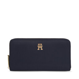 Tommy Hilfiger Veľká dámska peňaženka Tommy Hilfiger Poppy Th Large Za AW0AW15642 Space Blue DW6