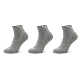 Puma Set di 3 paia di calzini lunghi unisex Puma 907943 03 Middle Grey Melange