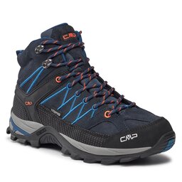 CMP Scarpe da trekking CMP Rigel Mid Trekking Shoes Wp 3Q12947 B.Blue-Flash Orange 27NM