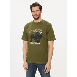 BOSS BOSS Camiseta TeePantera 50510223 Verde Regular Fit