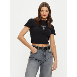 Guess Guess T-Shirt V4YI20 KCDH1 Μαύρο Boxy Fit