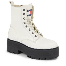 Tommy Jeans Μποτάκια Tommy Jeans Tjw Boot Zip Up EN0EN02305 Rich Cream YA6