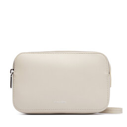 Calvin Klein Handtasche Calvin Klein Foil Logo Elongated Camera Bag LV04F3276G Creme