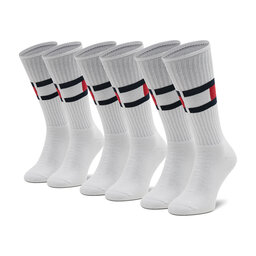 Tommy Hilfiger Set di 3 paia di calzini lunghi unisex Tommy Hilfiger 100002978 White 001