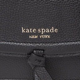 

Сумка Kate Spade Knott Pebbled Leather Flap Cro K6830 Black 001, Чорний