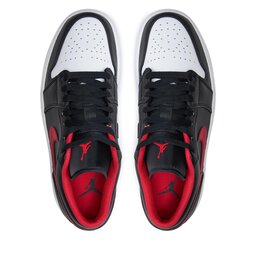 

Взуття Nike Air Jordan 1 Low 553558 063 Black/Fire Red/White, Чорний