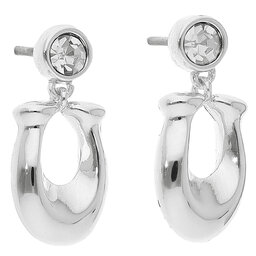 Coach Σκουλαρίκια Coach C Crysl Ear C9345 Silver/Clear