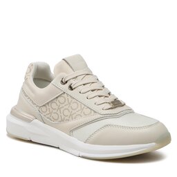 Calvin Klein Сникърси Calvin Klein Flexi Runner - Mono HW0HW01437 Dk Ecru/Silver Mink Mono 0F7