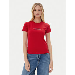 Guess Jeans Guess Jeans Marškinėliai W5RI4 2K8HM0 Raudona Regular Fit