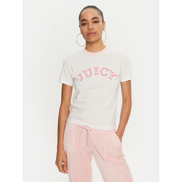 Juicy Couture Juicy Couture Camiseta College Gf JCSCT224414 Blanco Regular Fit