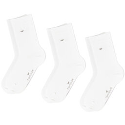 Tom Tailor Set de 3 perechi de șosete lungi pentru copii Tom Tailor 9203 White 660