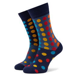 Funny Socks Augstas unisex zeķes Funny Socks Dots Multicolor SM1/17 Daudzkrāsains