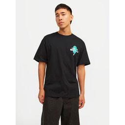 Jack&Jones Jack&Jones Marškinėliai Jorfrutti 12256926 Juoda Wide Fit