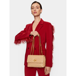 Tory Burch Kabelka Tory Burch Kira Chevron Small Convertible Shoulder Bag 90452 Desert Dune 251
