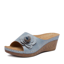 Clara Barson Pantoletten Clara Barson WYL05010-29 Blau