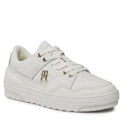 Tommy Hilfiger Tenisice Tommy Hilfiger Th Basket Sneaker Lo FW0FW07756 Ecru YBL