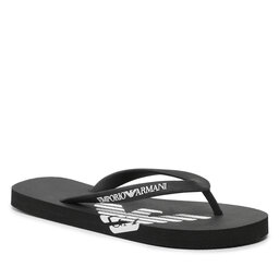Emporio Armani Šlepetės per pirštą Emporio Armani XVQS06 XN746 00002 Black/White