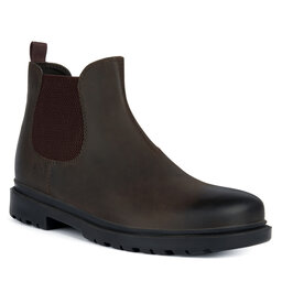 Geox Kotníková obuv s elastickým prvkem Geox U Andalo U16DDA 00045 C0720 Coffee/Bordeaux