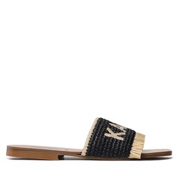 

Шльопанці KARL LAGERFELD KL82400 Black Raffia W/Natural, Чорний