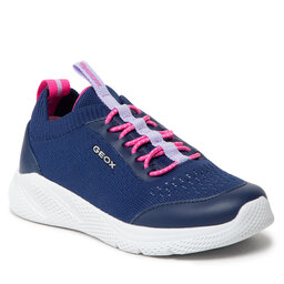 Geox Tenisice Geox J Sprintye G. B J25FWB 0006K C4268 S Navy/Fuchsia