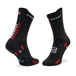 

Високі шкарпетки unisex Compressport Pro Racing Socks V4.0 Run High XU00046B_906 Black/Red, Чорний