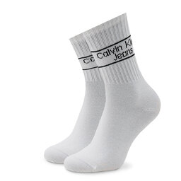 

Набір 2 пар високих жіночих шкарпеток Calvin Klein Jeans 701219853 White 002, Білий
