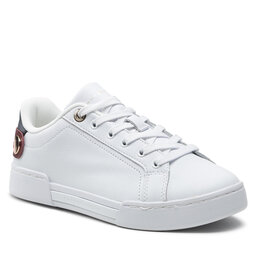 Tommy Hilfiger Αθλητικά Tommy Hilfiger Button Detail Court Sneaker FW0FW06733 White YBR