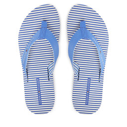Tommy Hilfiger Zehentrenner Tommy Hilfiger Th Ithaca Stripe Summer Sandal FW0FW09192 Blau