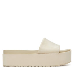 Calvin Klein Jeans Papucs Calvin Klein Jeans Flatform Sandal Slide In Nylon YW0YW01791 Ekru