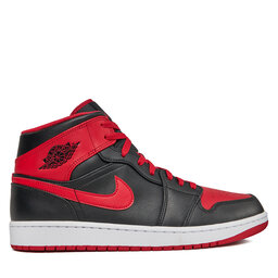 

Взуття Nike Air Jordan 1 Mid DQ8426 060 Black/Fire Red/White, Чорний