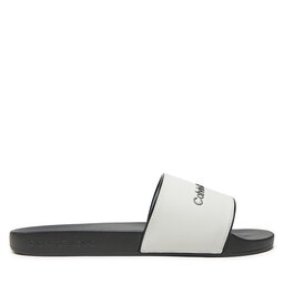 Calvin Klein Jeans Şlapi Calvin Klein Jeans Slide Institutional YM0YM01019 Alb
